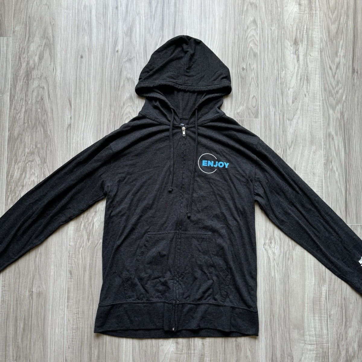 Authentic Zyn Full Zip Gray Hoodie Jacket Size M Limited Edition