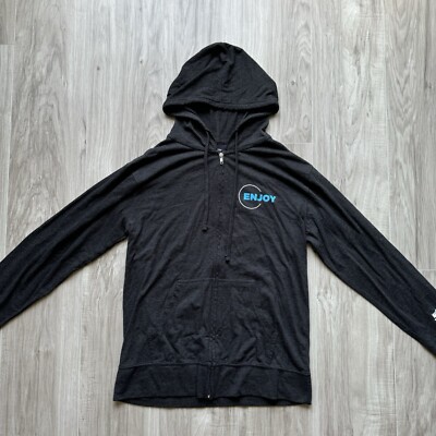 Authentic Zyn Full Zip Gray Hoodie Jacket Size M Limited Edition