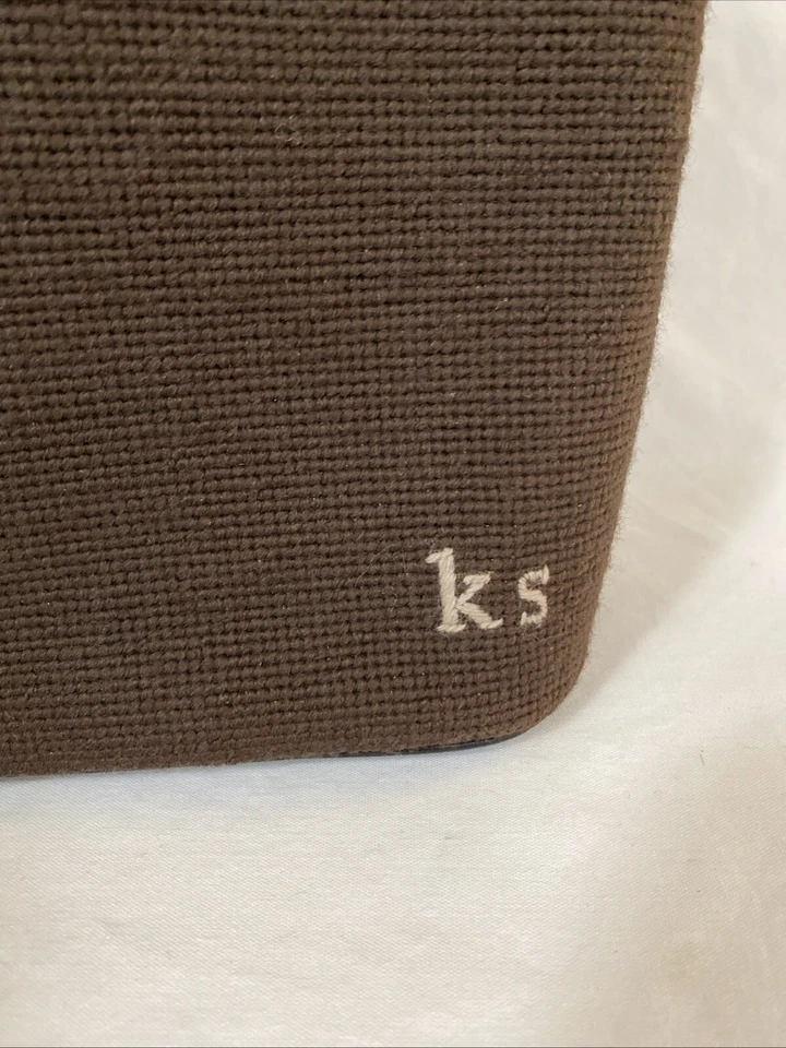 BOLSO DE MANO Kate Spade DE COLECCIÓN LENORE PUNTA DE AGUJA EN MUY BUENA CONDICIÓN Lana Cuero ¡LEER POR FAVOR! Foto 2 de 4