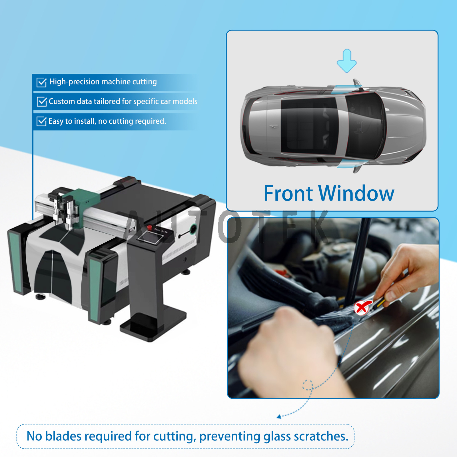 PreCut Film Front Two Door Windows for Volkswagen Golf 4 Door Hatch 2015-2021