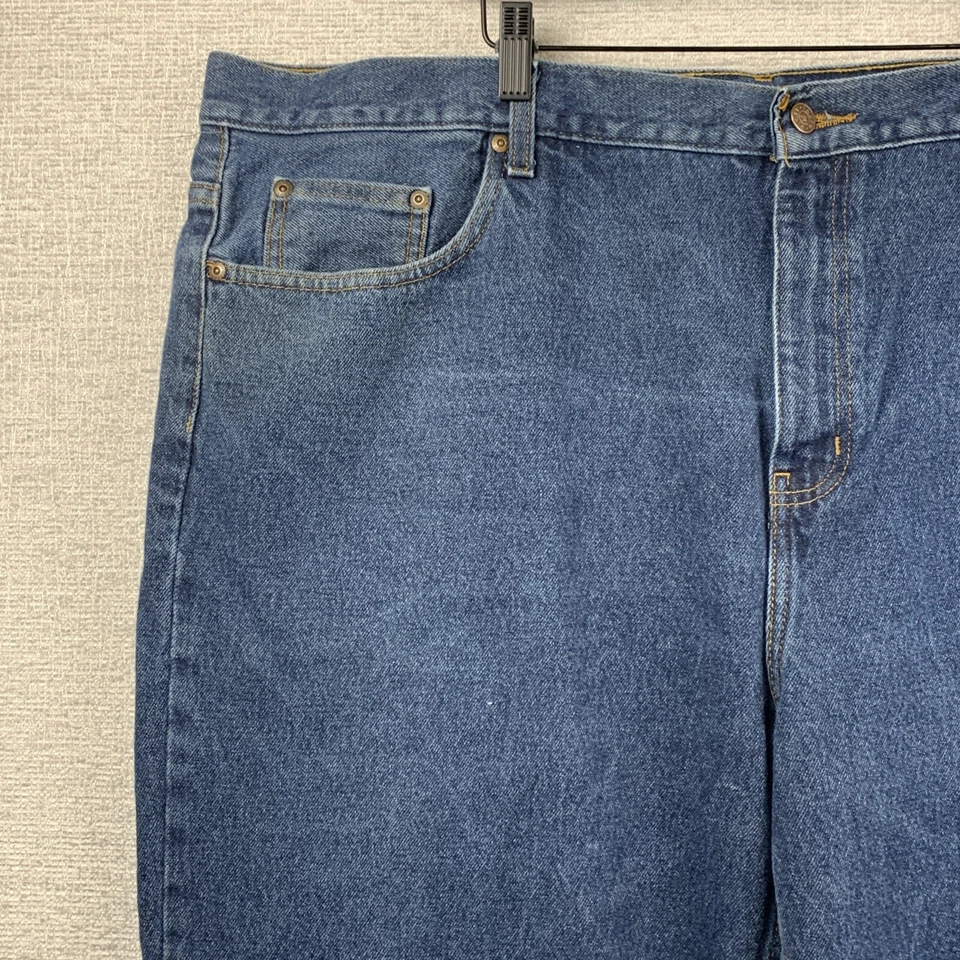 FADED GLORY Jeans Men's Size 46 x 30 Dark Wash Original Fit Straight Rugged Work - Image 4 of 4