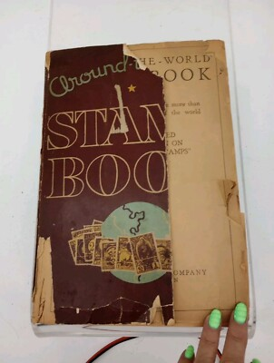 #ad #ad 1935 Whitman Around the World Stamp Book many old stamps Read Look Back Cover $100.00
