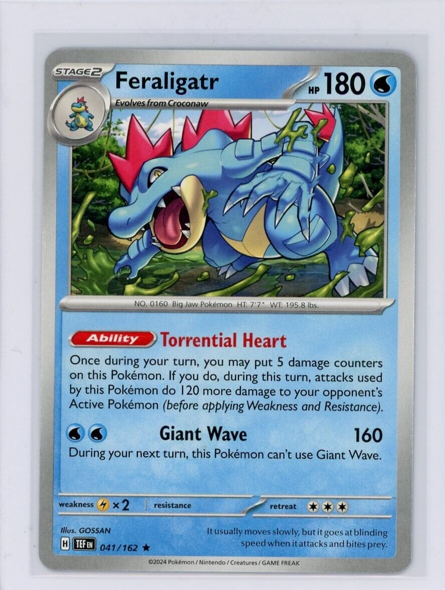 Pokemon TCG Feraligatr 041/162 Temporal Forces Deck Exclusive Non