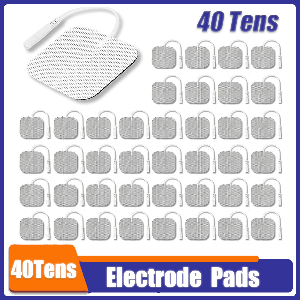 40 TENS Electrode Pads EMS Replacement Unit 7000 3000 2x2 Muscle