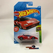 Lamborghini Countach Pace Car #217 * RED * 2018 Hot Wheels * HE9