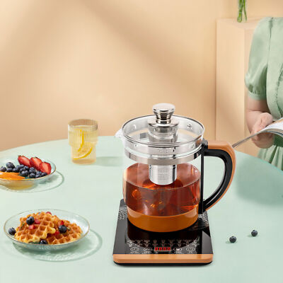 1.8L Electric Glass Tea Kettle Multifunctional Water Boiler Tea Maker 12 Modes