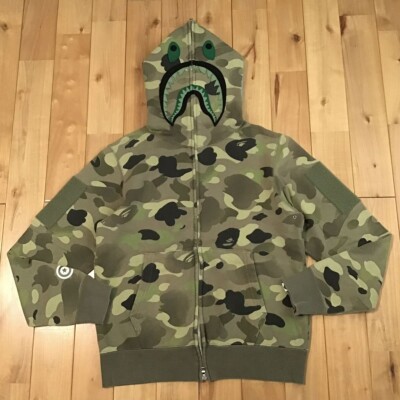BAPE Gradation camo shark full zip hoodie A Bathing Ape Size S | eBay