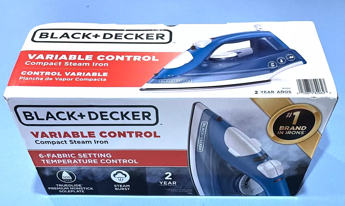 Black+Decker, Easy Steam Compact Iron, IR02V-T