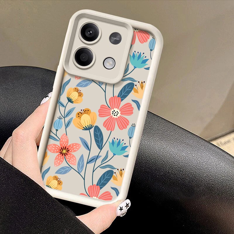 Flowers For Xiaomi Poco F6 X6 M6 Pro Redmi Note 13 Pro Silicone Phone Case Cover - Image 4 of 4
