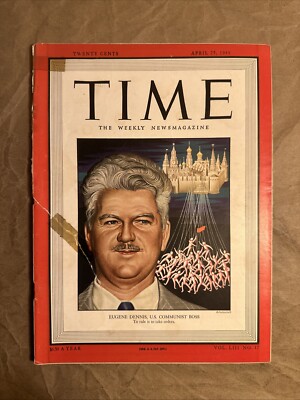 Time Magazine April 25, 1949 Eugene Dennis, U.S. Communist Boss