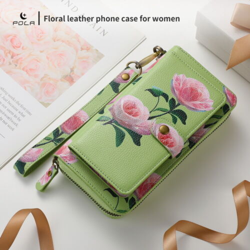 Large Capacity Multifunction Wallet Case Detachable Magnetic Cover for iPhone - Picture 66 of 84