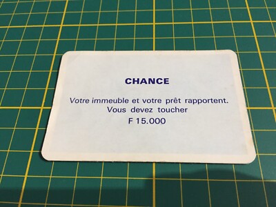Ihr Gebäude und Darlehen bringen Glückskarte Monopoly Miro Parker #A63