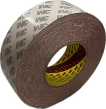 3M 469 Double Sided Splicing Tape 2 In X 60 yd Roll High Heat Red 5.5 mil Thick