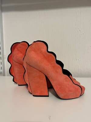 Pierre Hardy Suede Scallop Heels size 9.5