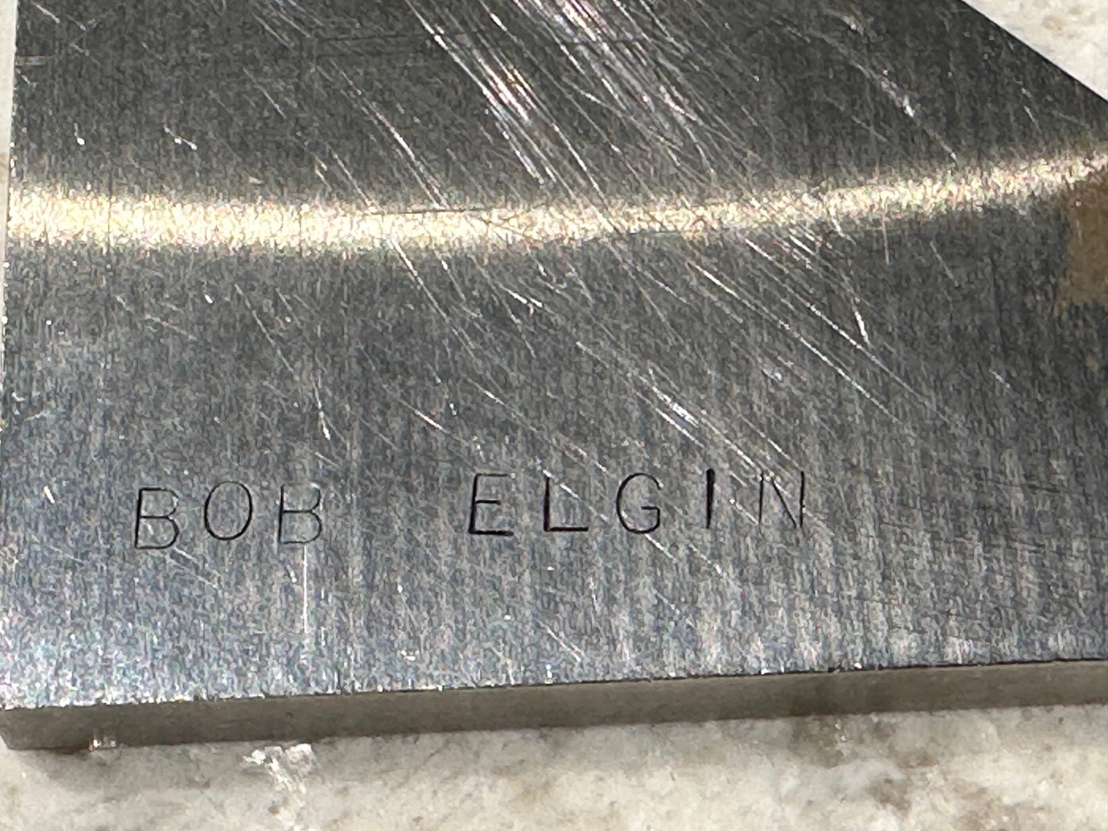 VINTAGE ANGLE BLOCK SET Marked "Bob Elgin" Lot of 3 Triangle Machinist Welding