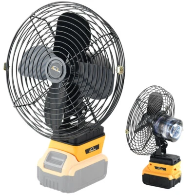 AUTOJARE Portable Workshop Desk Fan Jobsite Fan For Dewalt 20V Battery Cordless