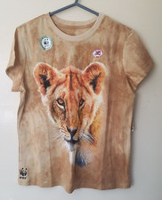 BNWT Beautiful Ladies/Mens T-shirt WWF Africa themed Lion design Size M/12  
