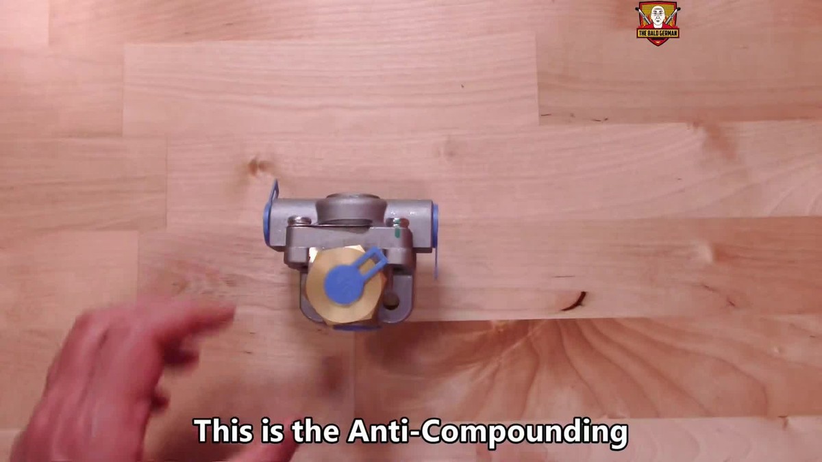 Anti-Compounding Air Spring Brake Quick Release Valve for