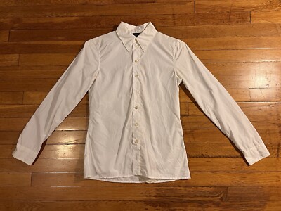 VINTAGE Jean Paul Gaultier Femme Shirt Women's 6 White Gauze 90s