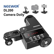 NEEWER DL200 Motorized Camera Dolly Car Silent Slider App Control With ballhead