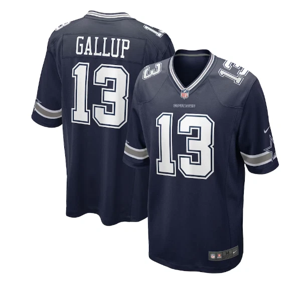 Dallas Cowboys No13 Michael Gallup Navy Vapor Limited City Edition Jersey