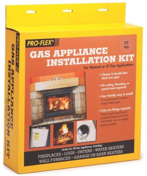New Pro Flex Pfsagk 2000 Natural Lp Gas Log Appliance Installation