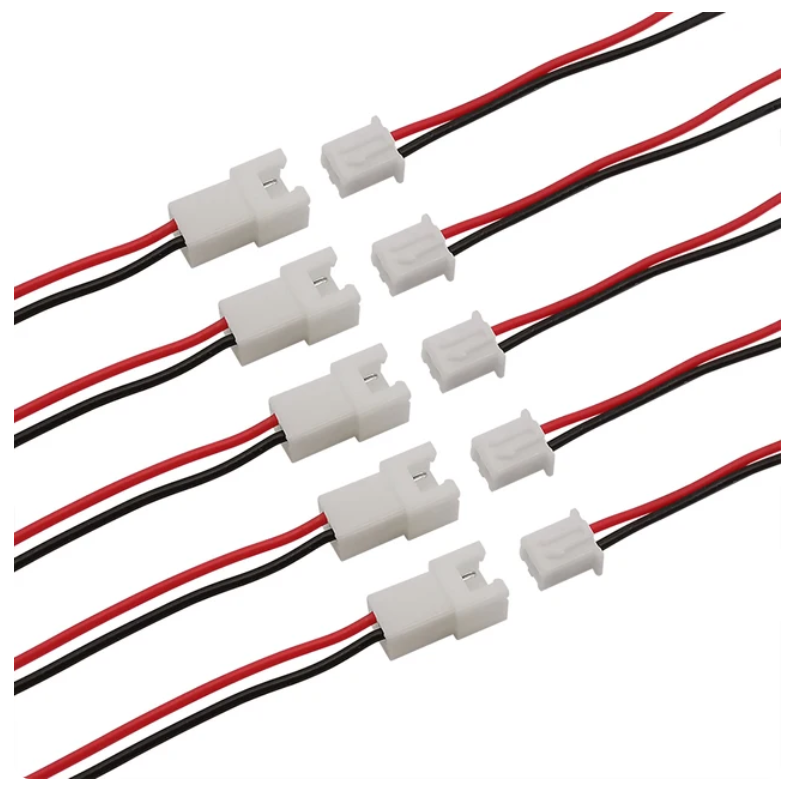 JST XH 2.54 mm Pitch 2 Pin Male Female 20cm Cable Connector Socket