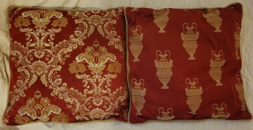 Set of 2 Throw Pillows - Feng Shui Red Décor for Energy & Passion