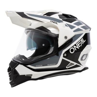 ONEAL Sierra 2 V.24 ADVENTURE MOTORCYCLE HELMET Gloss Wht/Blk/Gry Size X-Large