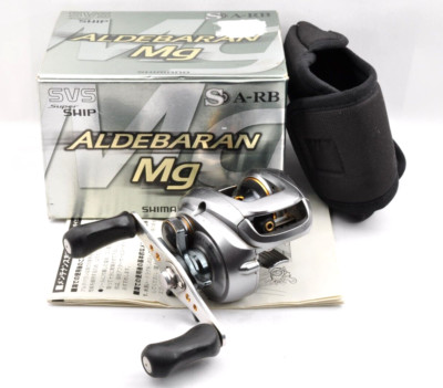 Shimano 09Aldebaran Mg RH 5.8:1 Box Manual 155g Gray Used Baitcast Reel Japan