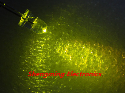 1000pcs 3mm Green LED light emitting diode Chartreuse color