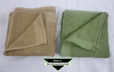 Bundeswehr Handtuch Frottee ca. 90x45 oliv, coyote 100% Baumwolle  Neu 