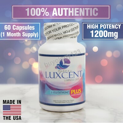 AUTHENTIC LUXCENT L-GLUTATHIONE & PURE BEAUTY COLLAGEN 100,000MG