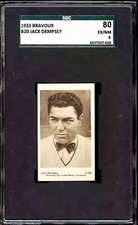 1933 BRAVOUR JACK DEMPSEY (HOF) SGC 6 *RARE TYPE* ((GERMANY)) **BOXING CHAMP**