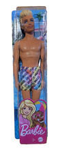 Barbie Ken Strandpuppe blondes Haar gekleidet in bunten Los Angeles Badehosen
