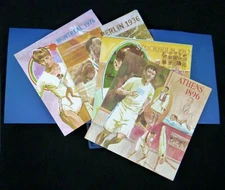 OLYMPIC HIGHLIGHTS 1896-1976 Art Prints w/booklet & box Sperry Univac 1976