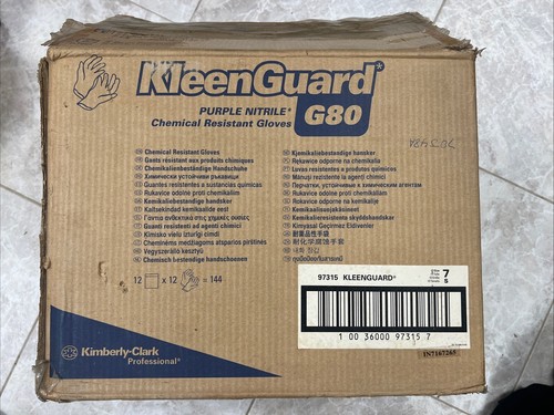 KleenGuard 97315 G80 Purple 15 Mil Nitrile Chemical Resist Gloves Size 7 - 12/PK - Picture 3 of 3
