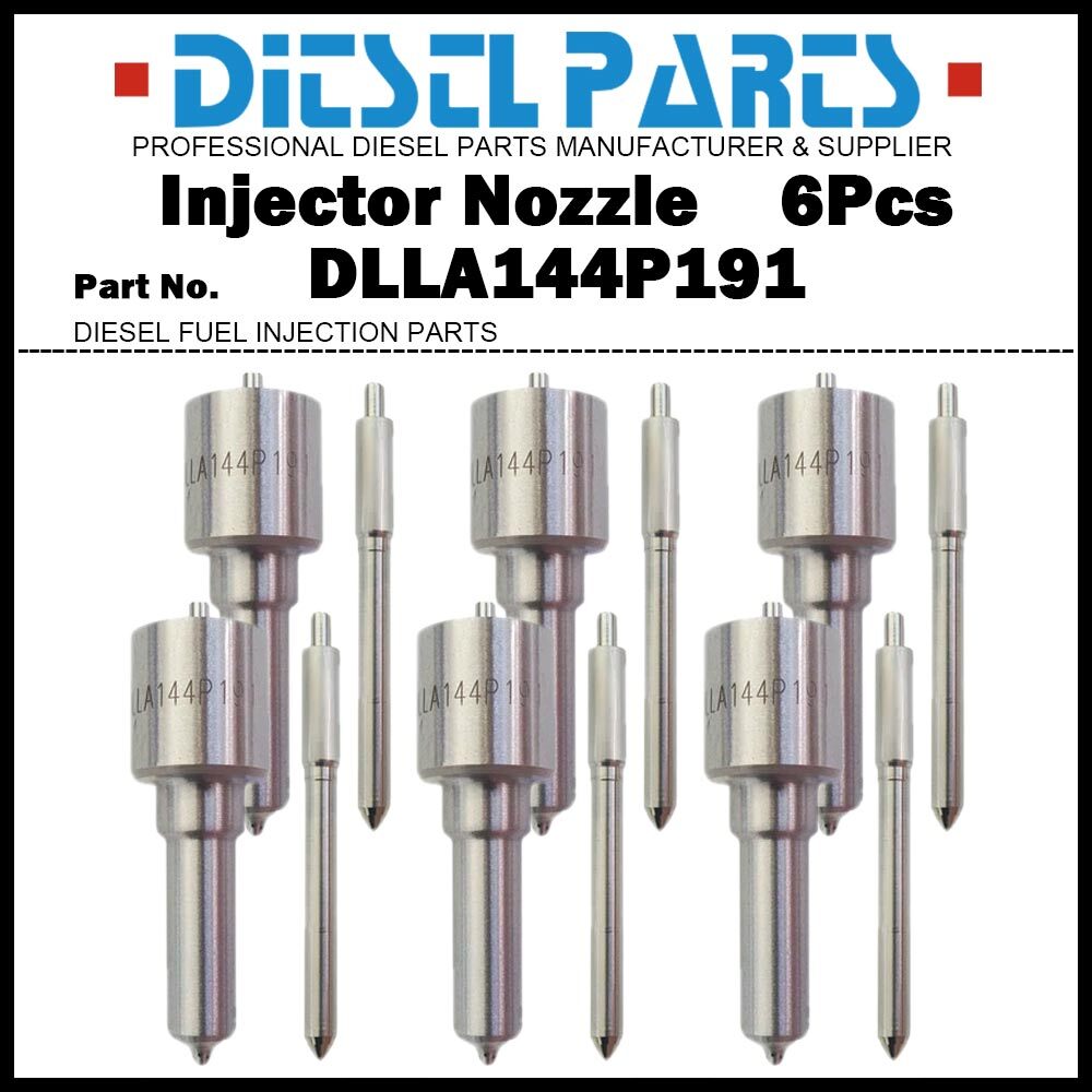 ぶんた トーワケミカル 6Pcs Diesel Fuel Injector Nozzle DLLA144P191 for Cummins 3975929