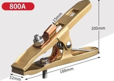 Ground Clamp Pure Copper A Welded All Copper Ground Clamp with Iron Wire