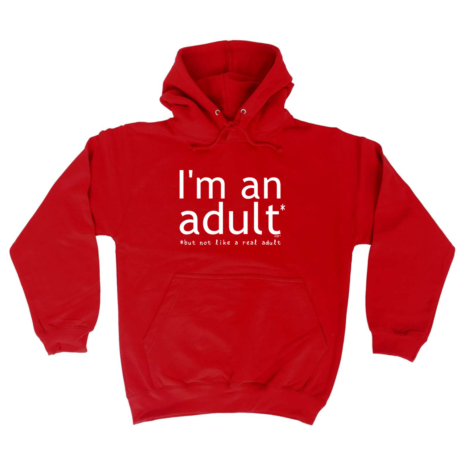 Funny Novelty Hoodie for Men - Im An Adult But Not Like A Real  