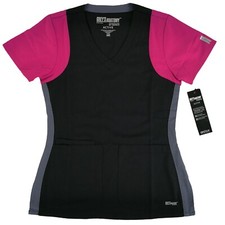 Grey's Anatomy Scrub Top 41465 Black Raspberry Tart Granite