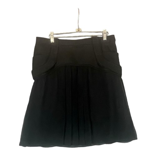 Comptoir des Cotonniers Skirt Womens US 10 Black Goth Emo Cyberpunk Whimsigoth
