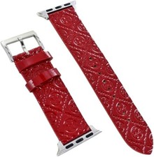Tory Burch Apple Watch Replacement Band Leather Red TBS0088 38mm/40mm/41mm