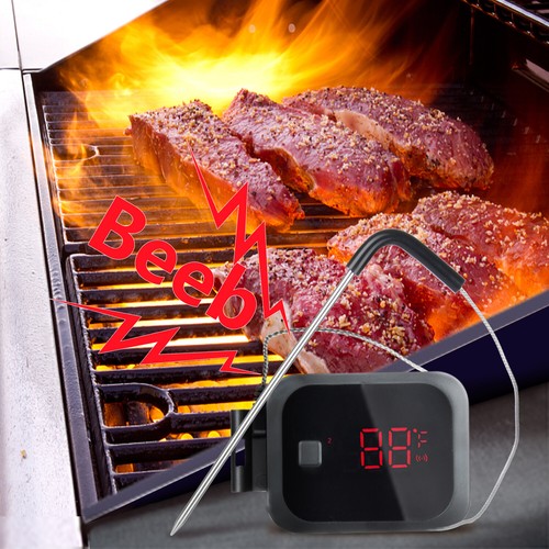 Bluetooth Grillthermometer IBT-2X Sonden Sensor C/F Tragetasche Kasten BBQ Oven - Bild 37 von 47