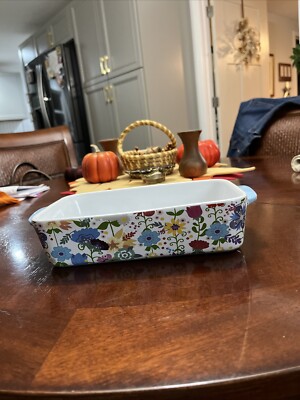 Orly Maison New York, New York Casserole Dish Floral & White