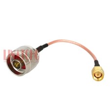 10cm RG316 Coaxial Pigtail Cable With N Male Plug to SMA Male Plug Connector