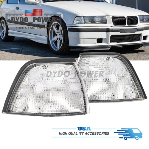 2X Clear Corner Light Turn Signal for 1992-1999 BMW E36 318ti/328i/318i Sedan