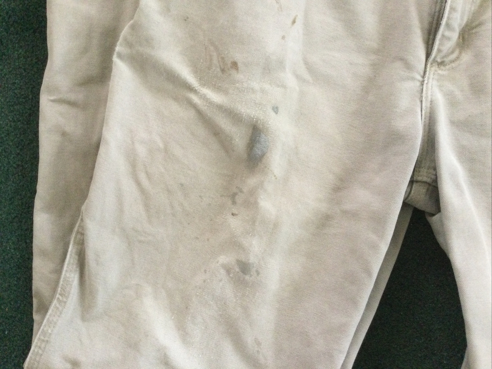 Carhartt Pants Men 38X34 Khaki Relax Fit Carpenter Work Canvas Distressed Grunge thumbnail 3