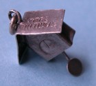 Vintage Pre-1961 Sterling Mechanical Cuckoo Clock Charm - READ Unique Hallmark — photo 4