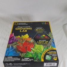 NATIONAL GEOGRAPHIC Mega Crystal Growing Kit for Kids- Grow 8 Crystals with...